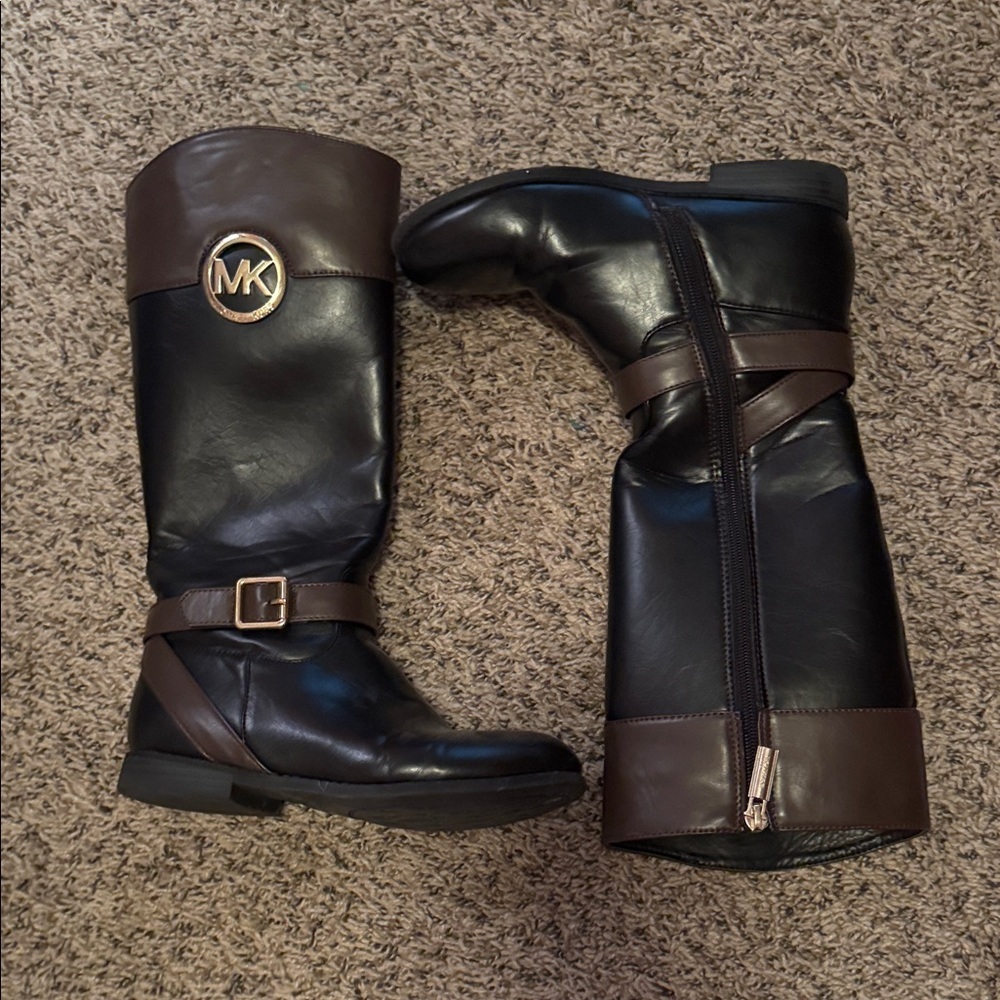 Michael Kors Two-Tone Leather girls Boots